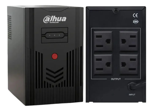 Dahua Regulador No Break 800va 480w Dh-pfm350-480-a Ups Con Bateria Respaldo Color Negro.