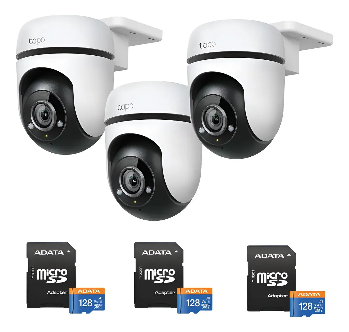 Kit 3 Cámaras Exterior Tp-link Tapo C500 Wifi 128gb Memoria