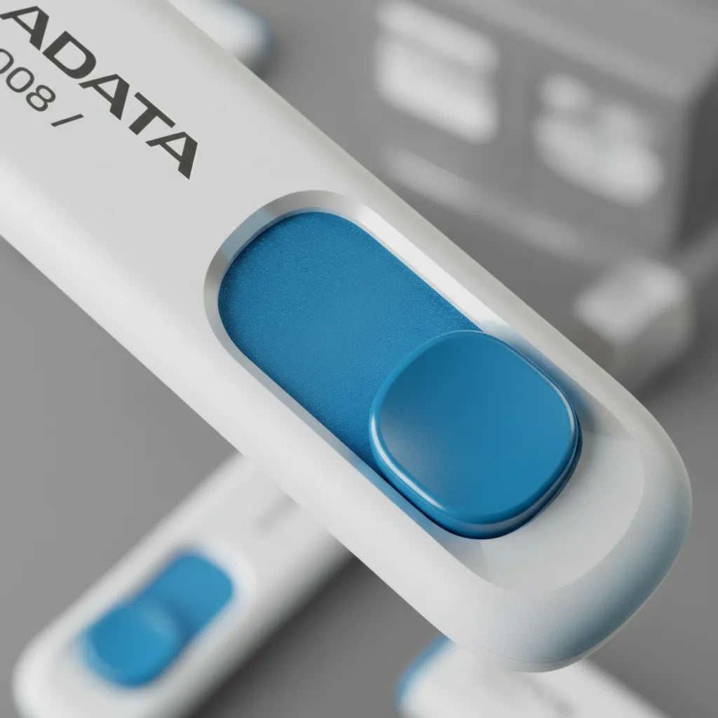 20 Memoria Usb Adata 32gb Ac008-32g-rwe Usba 2.0 Blanco Azul
