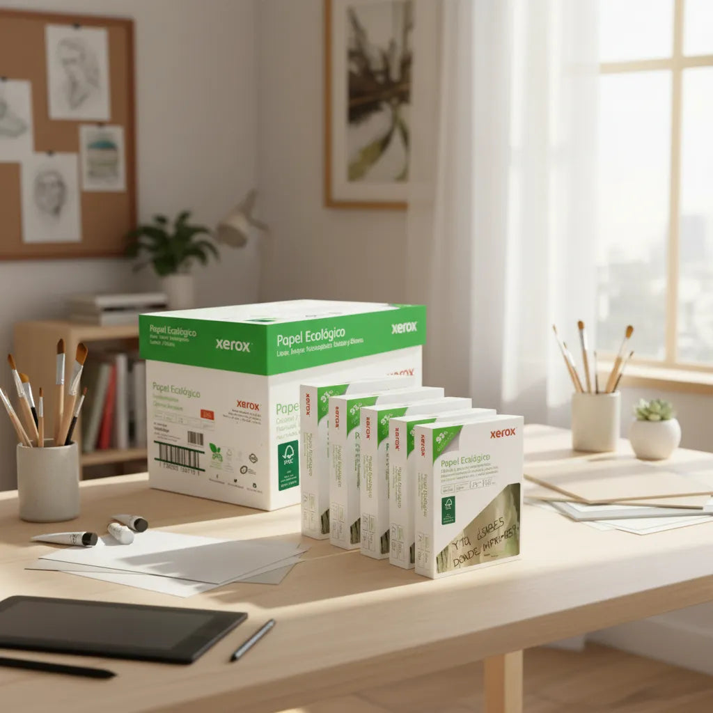 Papel Xerox Ecologic Blanco Tamaño Carta Caja Con 2500 Hojas