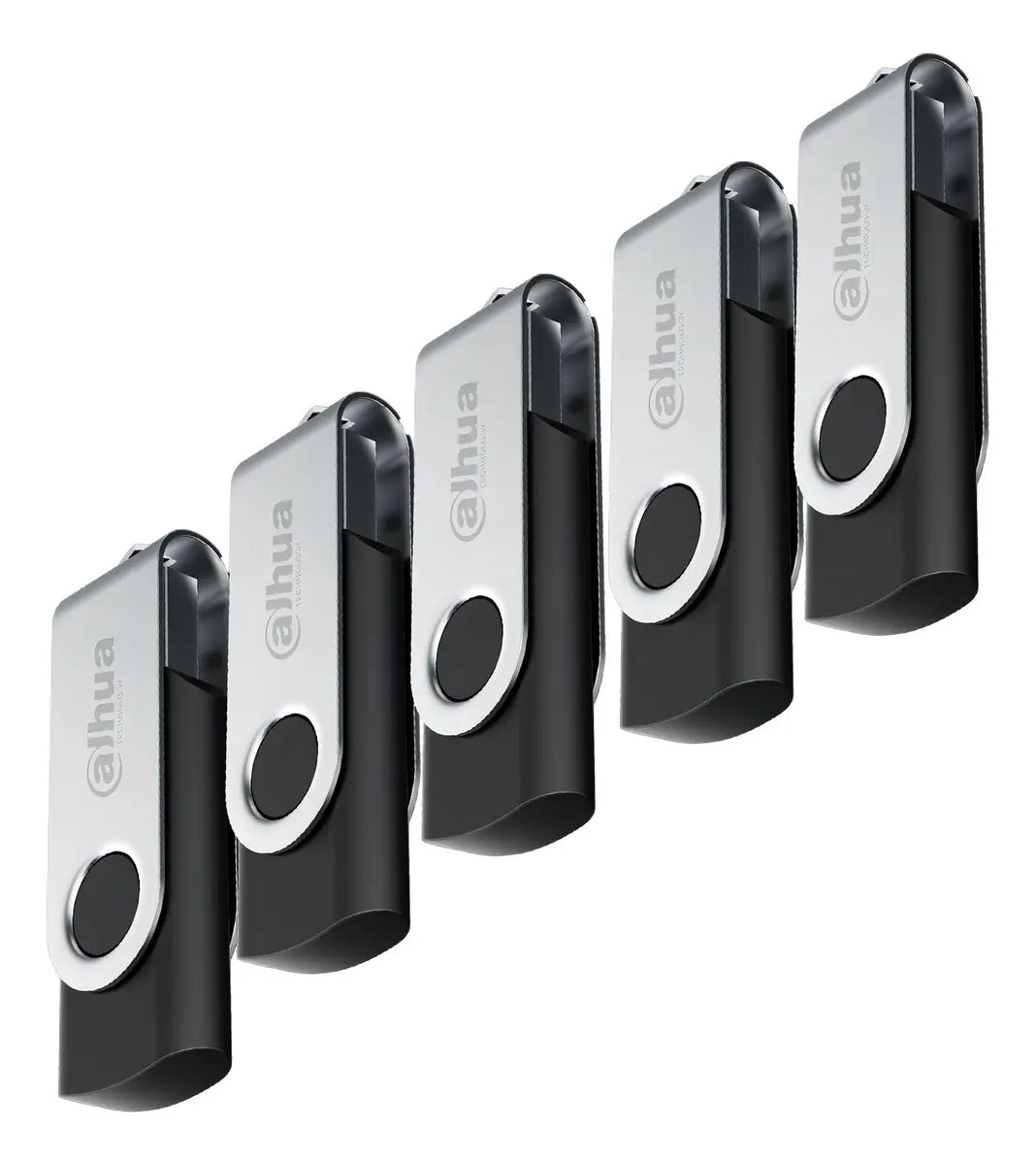 Dahua Kit De 5 Memorias U116 Usb Flash Drive 32gb Diseño Con Tapa Metálica 2.0 Lectura De Hasta 25 Mbs Escritura De Hasta 10 Mbs Ideal Para Todo Tipo De Trabajo Un5-usb-u116-20-32gb Negras Negro