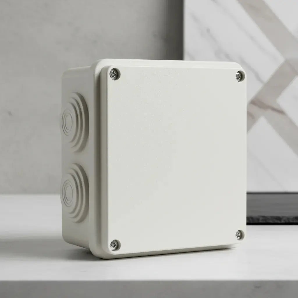 8 Cajas Gabinete Estanco Para Camaras Cctv 10x10x5 Cm