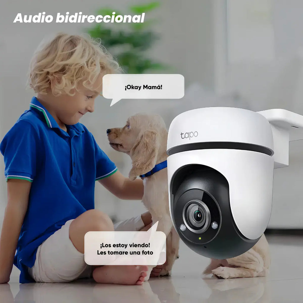 Kit 5 Pzas Tapo C500 Cámara De Seguridad Full Hd 360 Grados Color Blanco Protección Ip65 Visión Nocturna