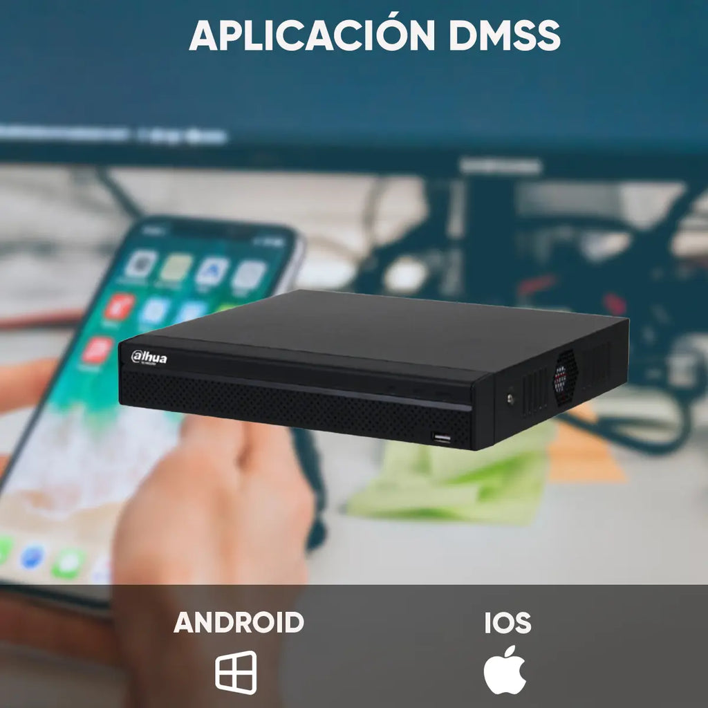 Grabadora NVR Dahua De 4 Canales Con 4 Puertos Poe Para Cámaras IP Full HD
